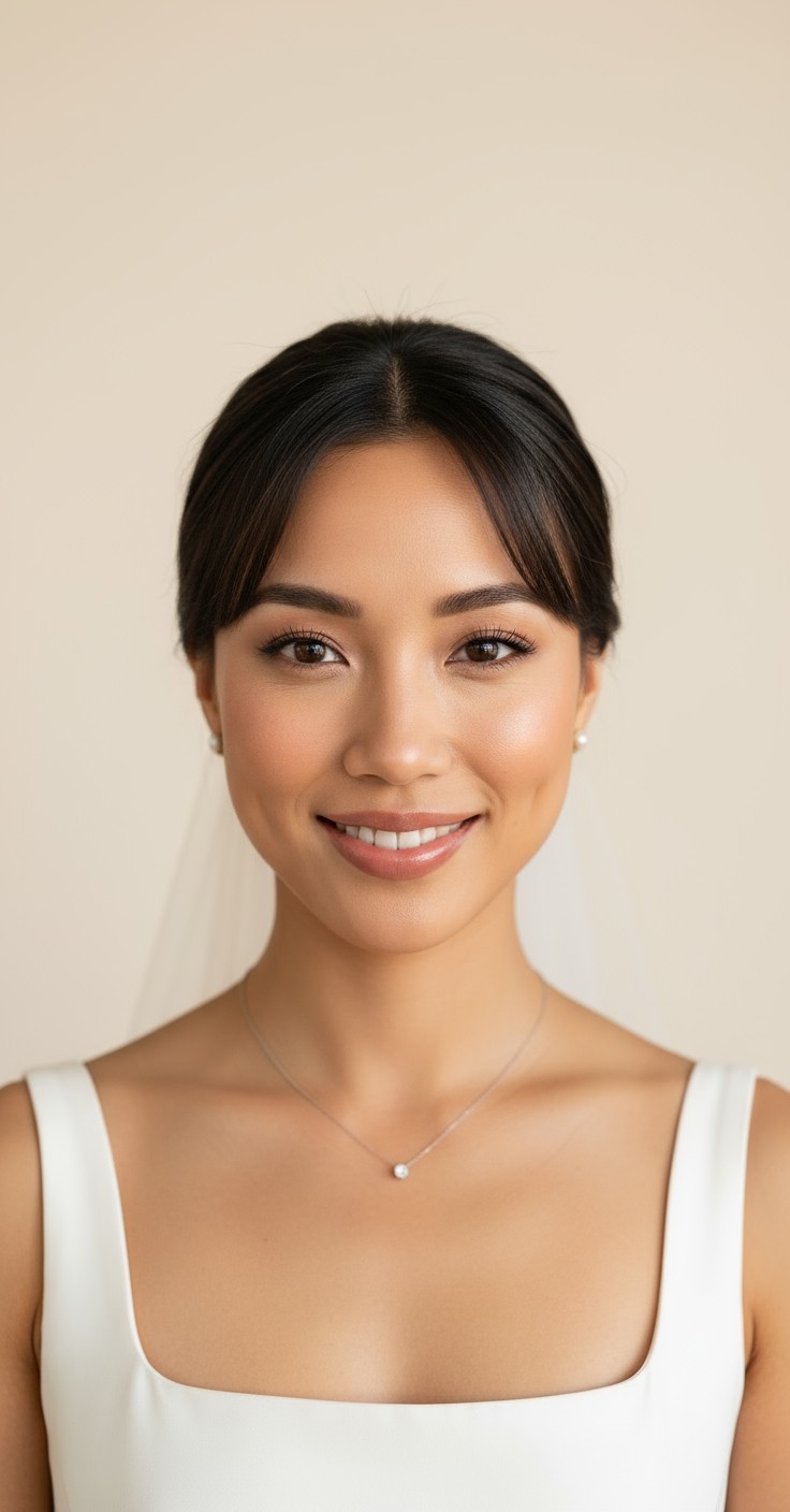 After Korean Side Bangs